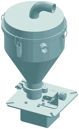 Load-Well SVL Indo-1, 6 litre powder-coated MS receiver, upper suction