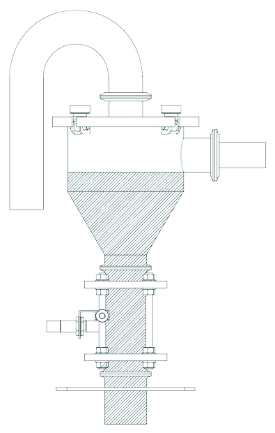 AVL receiver full of material, air valve closed